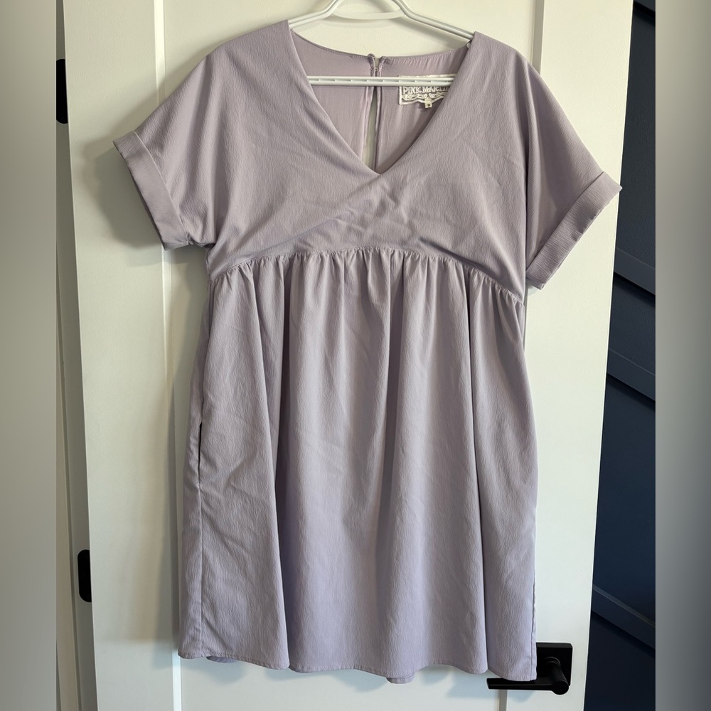 Pink Martini Lavender V-Neck Dress